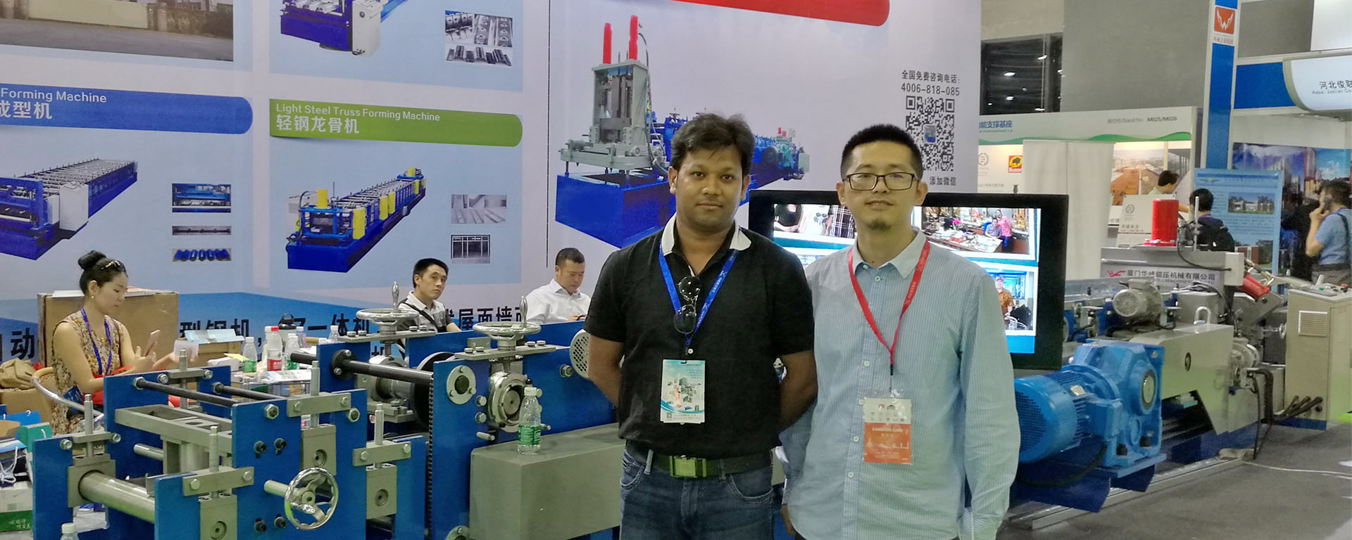 TATA Steel Engineer visit Roll Forming Machinery booth